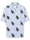 Moschino Poplin Shirt Allover Chimpanzee