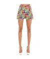 Moschino Graphic Print Short Shorts In Pink