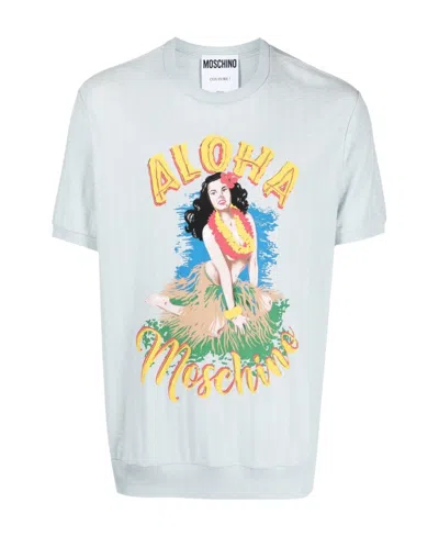 Moschino Graphic-print Short-sleeved T-shirt In White