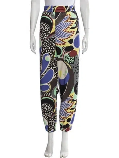 Pre-owned Moschino Graphic Print Sweatpants In Multicolor