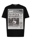 Moschino T-shirt Whit Maxi Print In Black