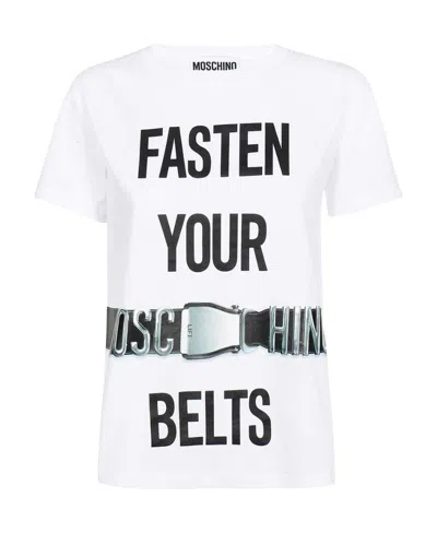 Moschino Graphic-print T-shirt In White