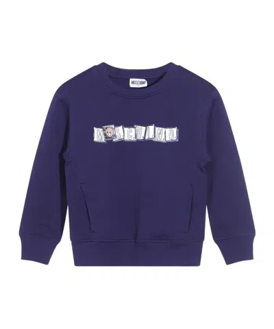 Moschino Kids' Graphic-print Tracksuit Set In Blue