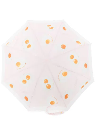Moschino Graphic-print Umbrella In Pink