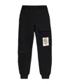 Moschino Teddy Bear Logo Cargo Pants In Black
