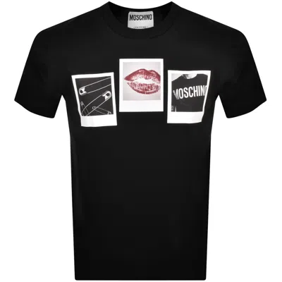 MOSCHINO MOSCHINO GRAPHIC T SHIRT BLACK