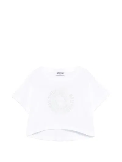 Moschino Kids' Graphic T-shirt In White