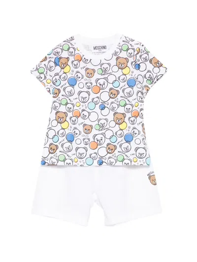Moschino Babies' Graphic Tracksuit In Multi