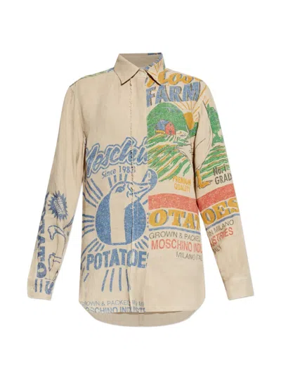 Moschino Graphic-print Shirt In Multi
