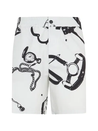 Moschino Graphic-print Shorts In White