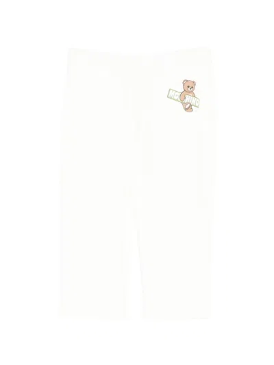 Moschino Babies' Graphic-print Trousers In Brown