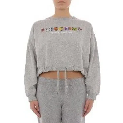 Moschino Gray Cotton Sweatshirt