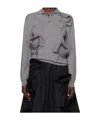 Moschino Gray Multi Collars Polo In Black