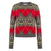 Moschino Wool Blend Pullover Smiley Grey