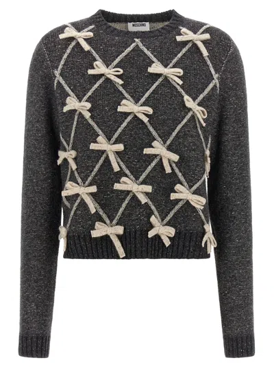 Moschino Gray Wool Women's Cardigan