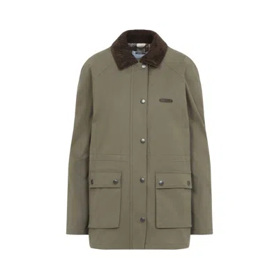 MOSCHINO GREEN COTTON JACKET