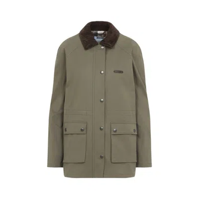 MOSCHINO GREEN COTTON JACKET