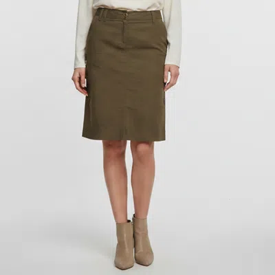 Pre-owned Moschino Green Linen Blend Short Skirt M