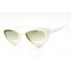 Moschino Green Shaded Cat Eye Ladies Sunglasses Mos163/s 0szj/9k 55