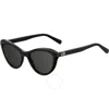 MOSCHINO MOSCHINO GREY CAT EYE LADIES SUNGLASSES MOL015/S 0807/IR 53