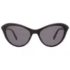 Moschino Grey Cat Eye Ladies Sunglasses Mol015/s 0807/ir 53 In Black
