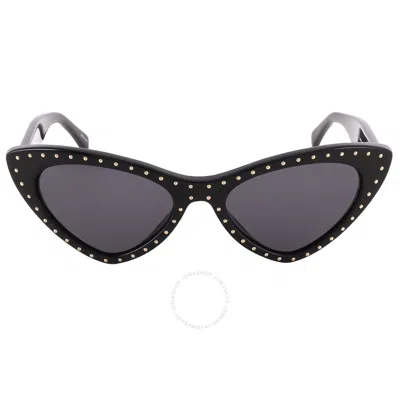 Moschino Grey Cat Eye Ladies Sunglasses Mos0006/s 0807/ir 52 In Black