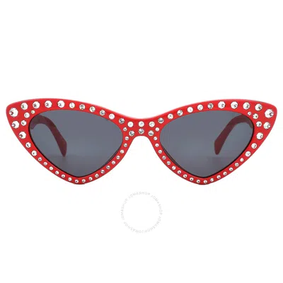 Moschino Grey Cat Eye Ladies Sunglasses Mos006/s/str 0c9a/ir 52 In Red