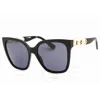 Moschino Grey Cat Eye Ladies Sunglasses Mos098/s 0807/ir 55 In Black / Grey