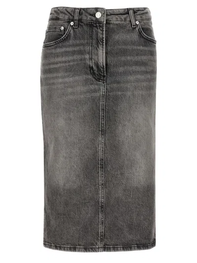 MOSCHINO GREY DENIM SKIRT