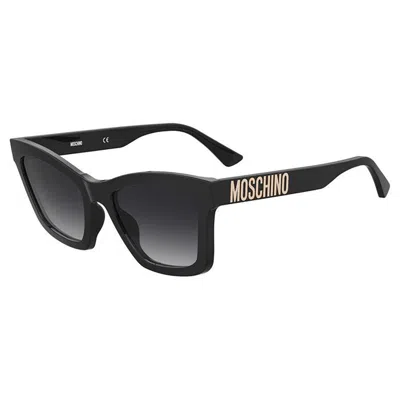 Moschino Grey Gradient Cat Eye Ladies Sunglasses Mos156/s 0807/9o 54 In Black