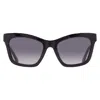 Moschino Grey Gradient Cat Eye Ladies Sunglasses Mos156/s 0807/9o 54 In Black