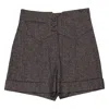 Moschino Grey High-waisted Shorts In Grey