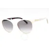 Moschino Grey Shaded Oval Ladies Sunglasses Mol041/s 0vk6/9o 56