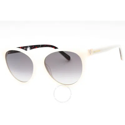 Moschino Grey Shaded Oval Ladies Sunglasses Mol041/s 0vk6/9o 56