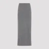 Moschino Woman Maxi Skirt Grey Size 8 Virgin Wool In Grey