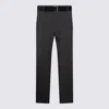 Moschino Straight Leg Trousers With Pockets And Belt Loops In Black