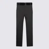 Moschino Straight Leg Trousers With Pockets And Belt Loops In Black