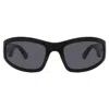 Moschino Grey Wrap Men's Sunglasses Mos164/s 0807/ir 55 In Black
