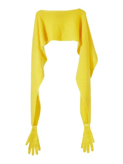 Moschino Guantes - Amarillo