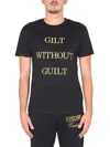 Moschino "guilt Without Guilt" T-shirt In Black