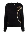 Moschino Half Bear Pattern Sweater In Black