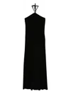 Moschino Tie Back Halter Neck Maxi Dress In Black