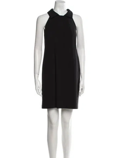 Pre-owned Moschino Halterneck Mini Dress In Black