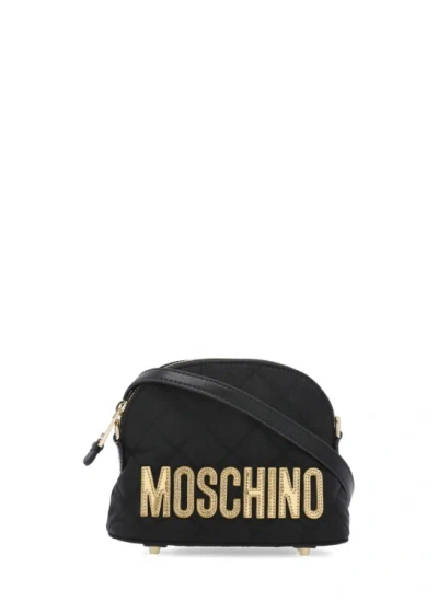 Moschino Hand Bag With Logo In Black