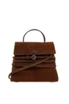 Moschino Suede Buckle-detail Tote Bag