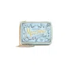Moschino Square Shape Chain Shoulder Bag In Blue