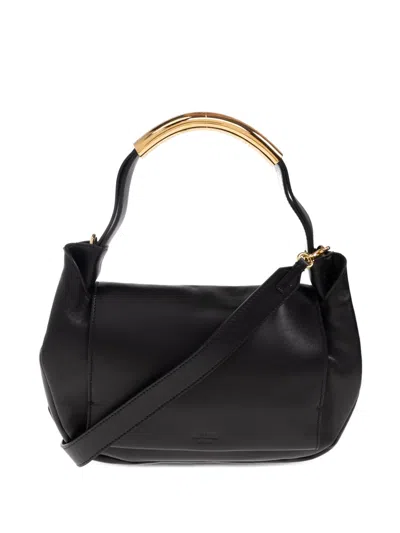 Moschino Handle-detail Cross Body Bag In Black