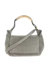 Moschino Handle-detail Cross Body Bag In Gray