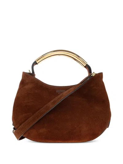Moschino Handle Me Bag In Brown