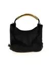 Moschino Small Handle Me Leather Top Handle Bag In Black